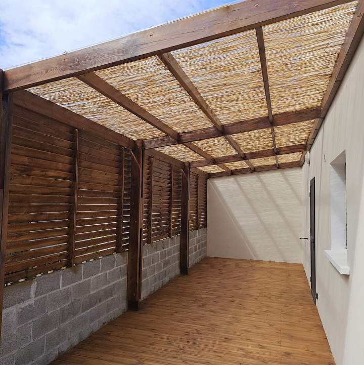 Aménagement extérieur pergola La Réunion